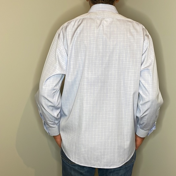 NORDSTROM MENS DRESS SHIRT BLUE - Picture 8 of 8